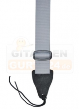 XXL Nylon Gitarrengurt grau