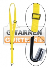 SLIN Schallloch Gitarrengurt gelb