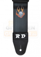 RedDog Nylon Gitarrengurt Skull/Flame