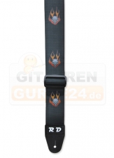 RedDog Nylon Gitarrengurt Skull/Flame