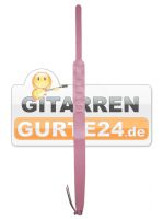 SLIN Leder Gitarrengurt pink