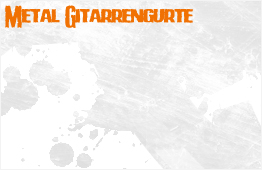 Metal Gitarrengurte