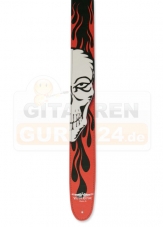 VultureKulture Gitarrengurt Burning Skull