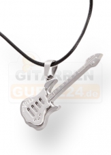 Halskette Anhnger Gitarre silber