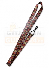 ProMont Schallloch Ukulelengurt Flower-Series
