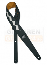 Gaucho Gitarrengurt Zig Zag, schwarz