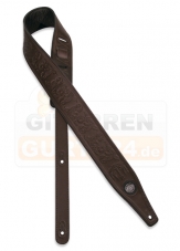 Gaucho Gitarrengurt gemuster dunkelbraun
